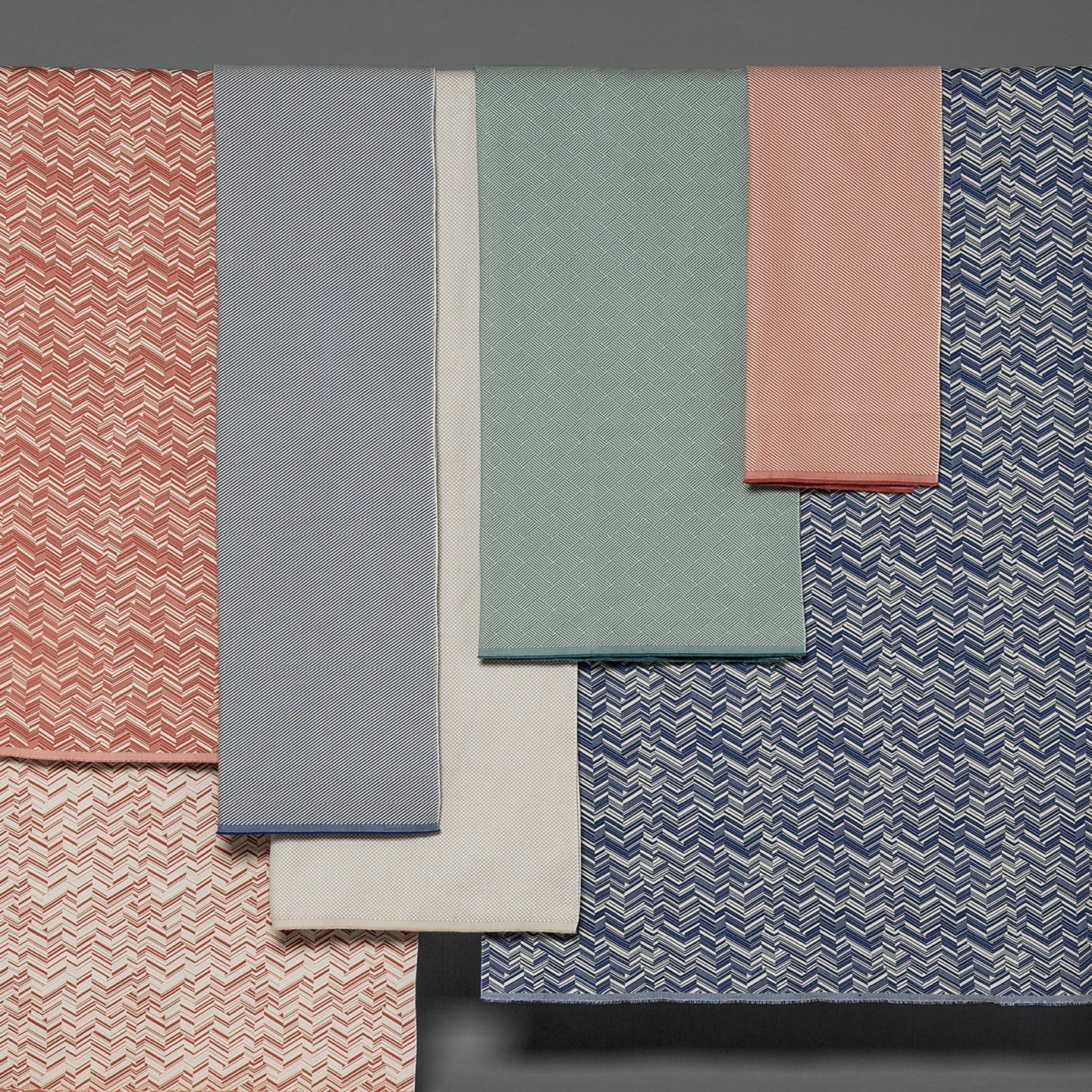 Quagliotti fabrics herringbone colors coverlets
