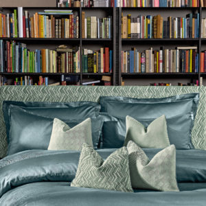 Quagliotti pillows styling sheets home decoration books flatiron green