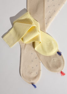 Bresciani calzificio socks styling cream cotton