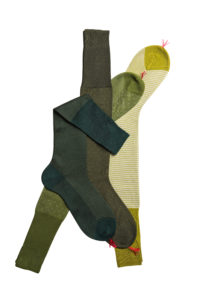 Bresciani socks styling cotton greens