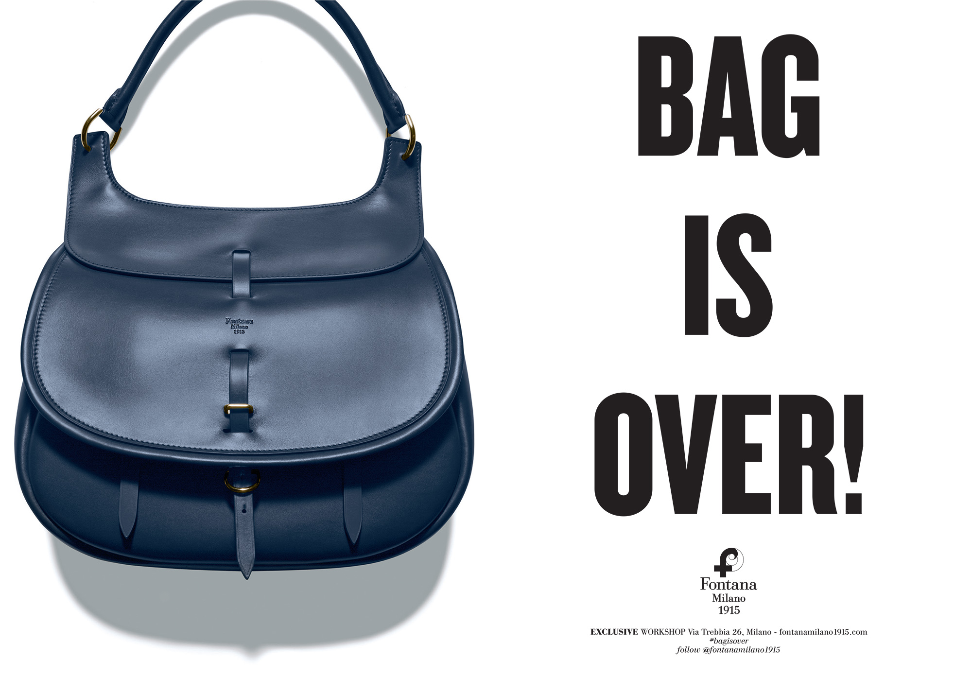 Fontana Milano 1915 Navy bag styling