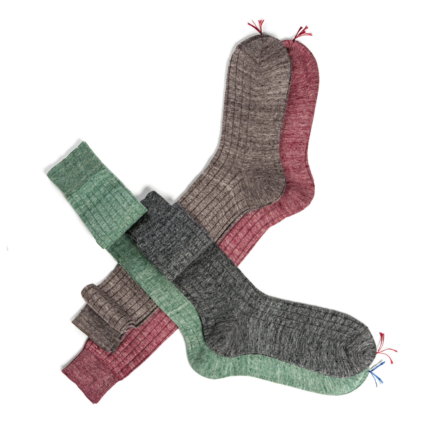 Bresciani calzificio socks styling linen ribbed