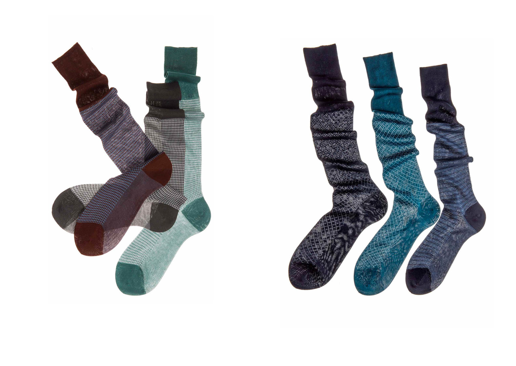 Bresciani calzificio socks styling transparent color cotton