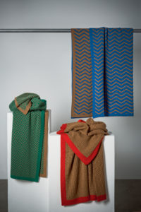 Masserano Cashmere hanging blanket styling throw design colors home decoration camel herringbone