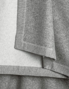 Masserano cashmere blanket design home decoration gray