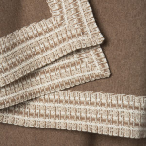 Masserano Cashmere blanket styling throw design bicolor