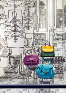 Fontana Milano handbag window design