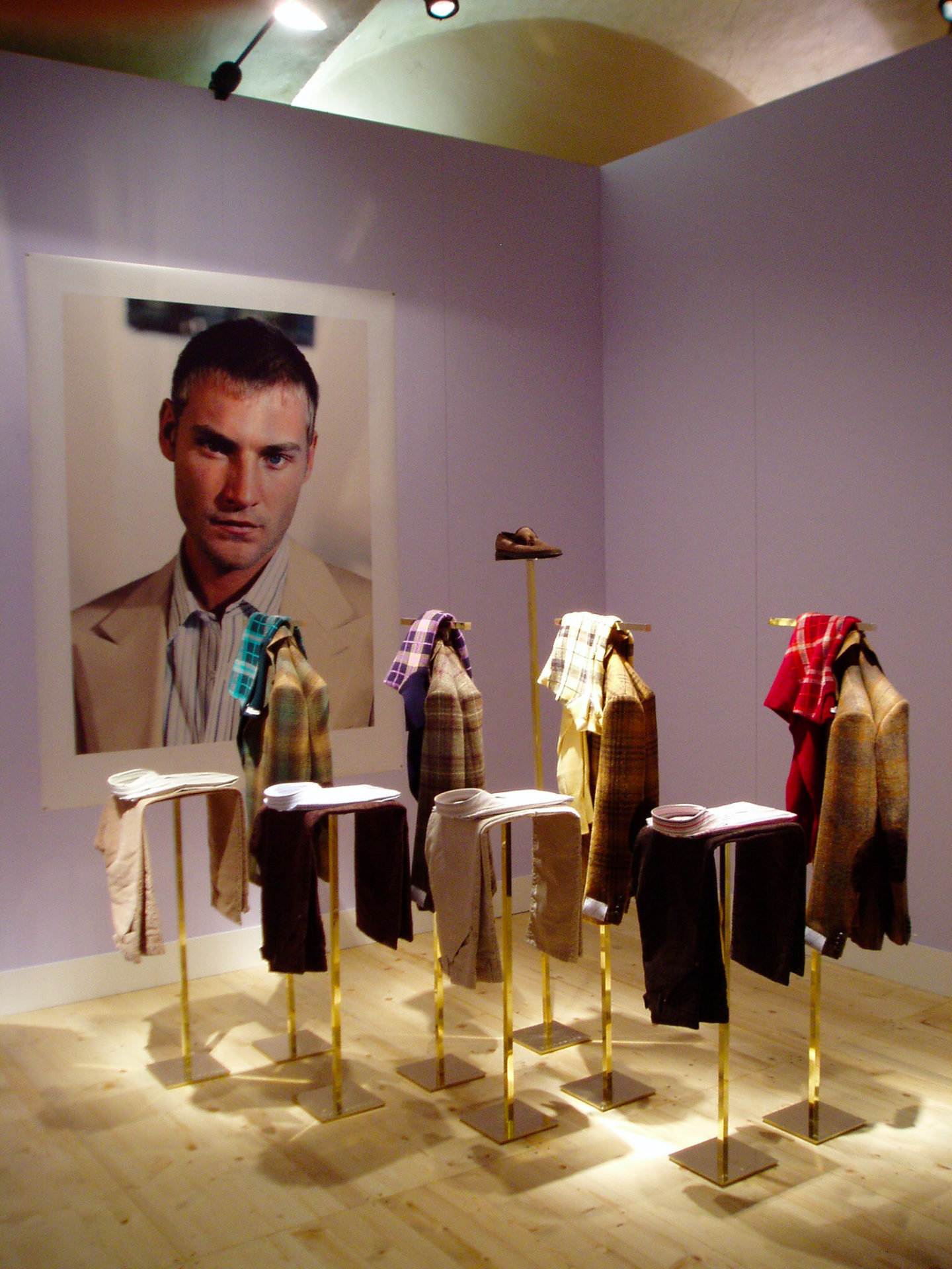 jackets, brass, photo, ties, shirts, set design, visual merchandising